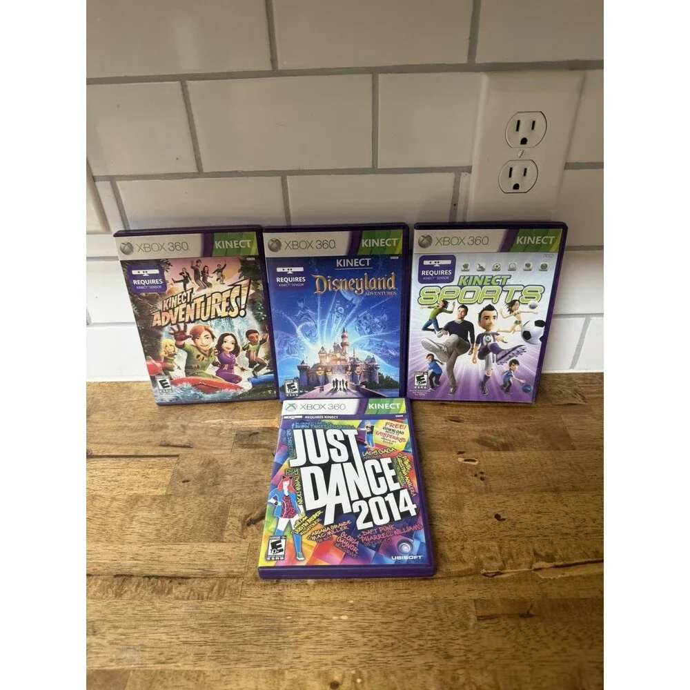 Xbox 360 Kinect (Lot Of  4) Video Games